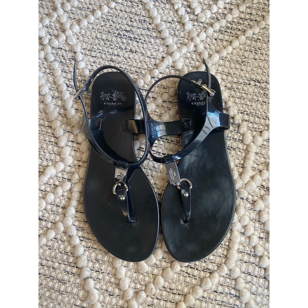 Coach Plato Jelly‎ T strap Sandals size 7